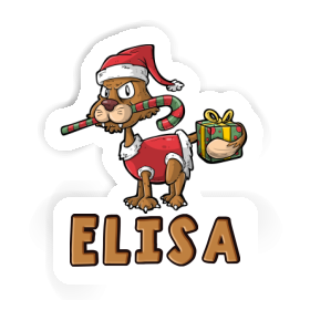 Sticker Elisa Weihnachtskatze Image