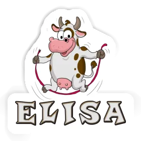 Elisa Autocollant Vache Image