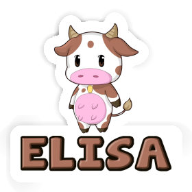 Elisa Sticker Cow Image