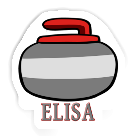 Curling Stone Sticker Elisa Image