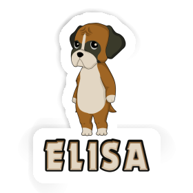 Elisa Sticker Deutscher Boxer Image