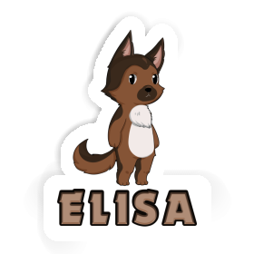 German Sheperd Sticker Elisa Image