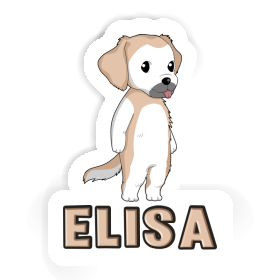 Autocollant Elisa Golden Retriever Image