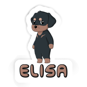 Elisa Autocollant Rottweiler Image