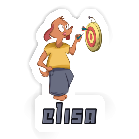 Sticker Elisa Darts Player Image