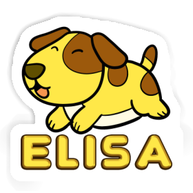 Aufkleber Hund Elisa Image