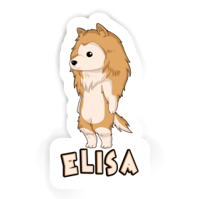 Elisa Sticker Collie Image