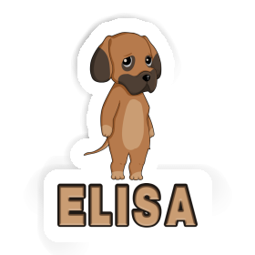 Autocollant Dogue allemand Elisa Image