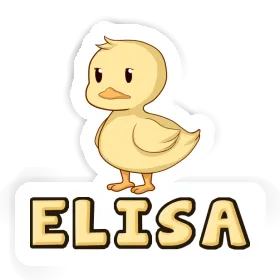 Ente Aufkleber Elisa Image