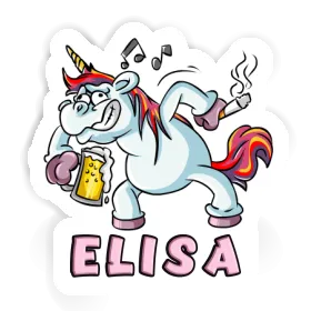 Party Unicorn Sticker Elisa Image