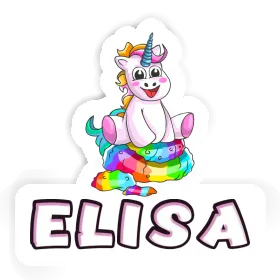 Elisa Aufkleber Baby Einhorn Image