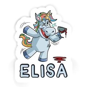 Licorne Autocollant Elisa Image