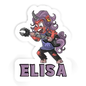 Sticker Elisa Rocking Unicorn Image