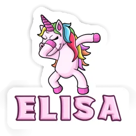 Dabbing Unicorn Sticker Elisa Image