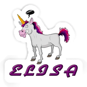 Elisa Sticker Angry Unicorn Image