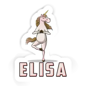 Sticker Elisa Yoga Unicorn Image