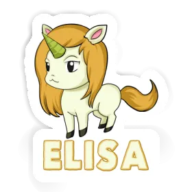 Elisa Autocollant Licorne Image