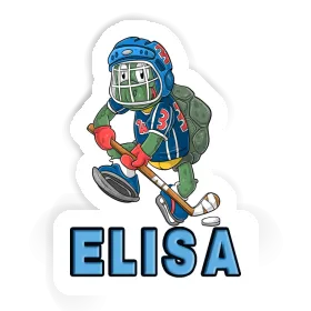 Elisa Aufkleber Hockeyspieler Image