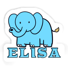 Sticker Elephant Elisa Image