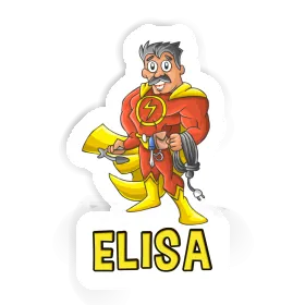 Elisa Sticker Electrician Image