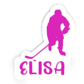 Autocollant Joueuse de hockey Elisa Image