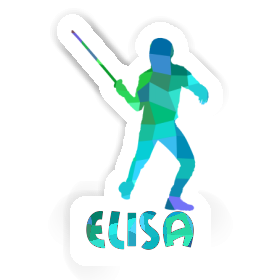 Elisa Sticker Fencer Image