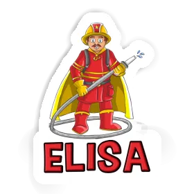 Feuerwehrmann Aufkleber Elisa Image