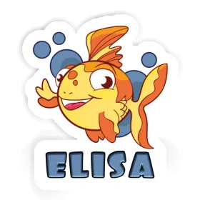 Elisa Autocollant Poisson Image