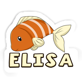 Aufkleber Fisch Elisa Image