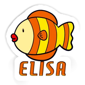 Elisa Autocollant Poisson Image