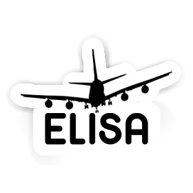 Elisa Sticker Airplane Image