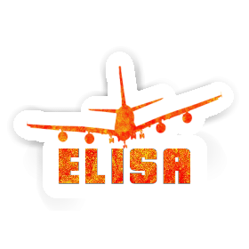 Elisa Sticker Airplane Image