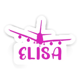 Elisa Sticker Airplane Image