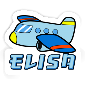 Aufkleber Flugzeug Elisa Image