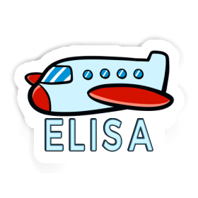 Sticker Flugzeug Elisa Image