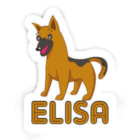 Sticker Elisa German Shepherd Image