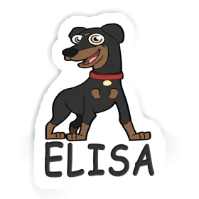 Autocollant Pinscher Elisa Image