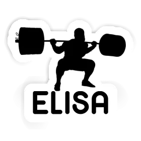 Weightlifter Sticker Elisa Image