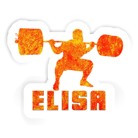 Weightlifter Sticker Elisa Image