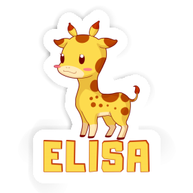 Aufkleber Giraffe Elisa Image