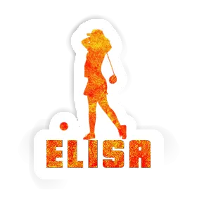 Sticker Elisa Golfer Image