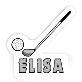 Golfschläger Sticker Elisa Image