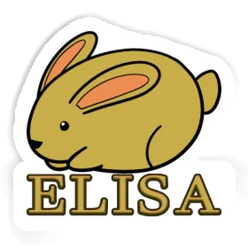 Hase Aufkleber Elisa Image