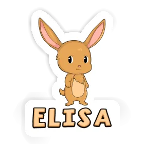 Autocollant Lapin Elisa Image