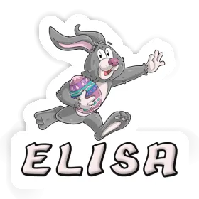 Rugby-Hase Sticker Elisa Image