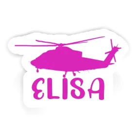 Sticker Helicopter Elisa Image