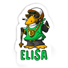 Sticker Elisa Hip Hop Penguin Image