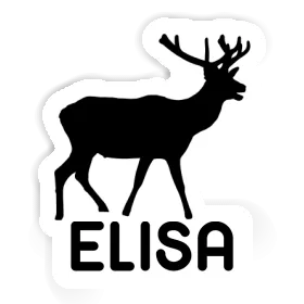 Cerf Autocollant Elisa Image