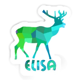 Cerf Autocollant Elisa Image