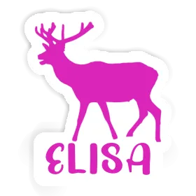 Cerf Autocollant Elisa Image